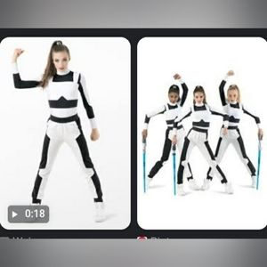 Dancewear, stormtrooper leotard & pants child large